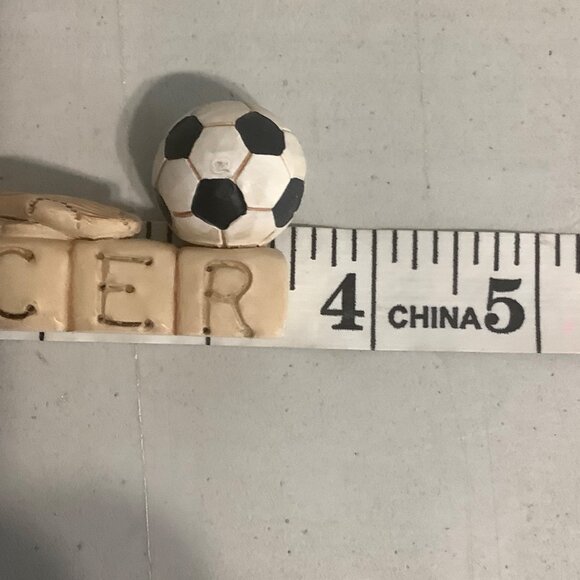 Blossom Bucket Suzi Figure Blocks I Heart Soccer 3.5" x 1.5" Ball Cleats Socks - Picture 3 of 5